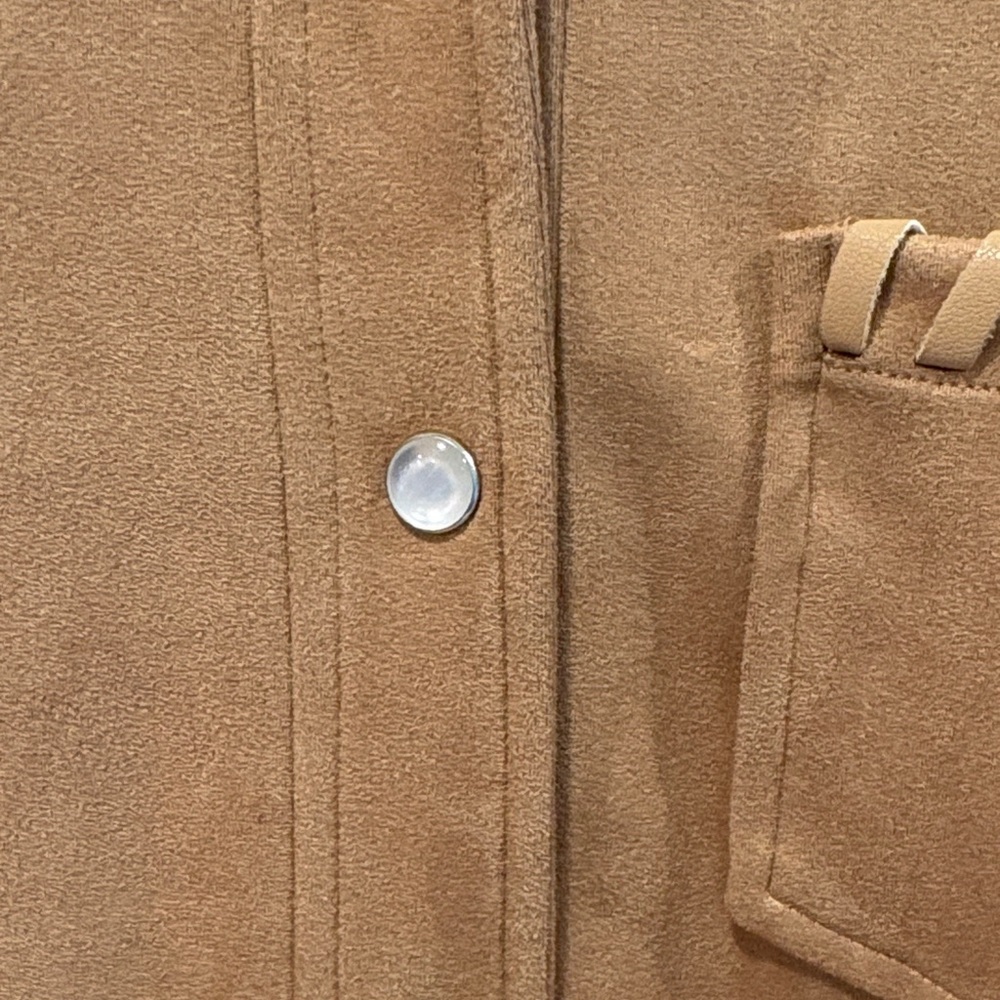 Bagatelle Women's Brown Suede Utility Jacket - Picture 4 of 10